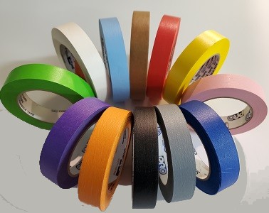 Paper Tape 2 X 60 Yds. Fluorescent 4 Colors