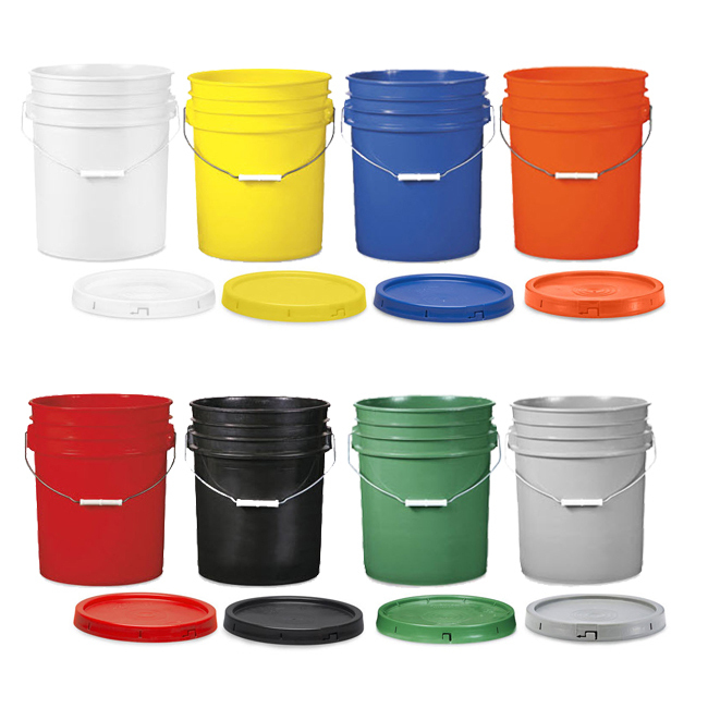 3 gallon plastic bucket with lid